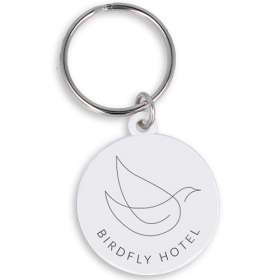 Recycled Plastic Circle Keyrings