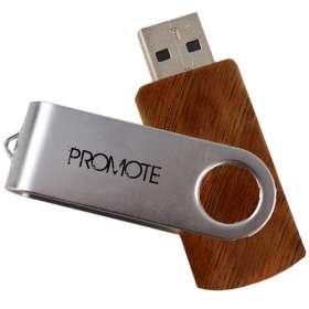 USB Wooden Twist Flashdrives