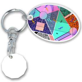 Oval Combo Trolley Coin Keyfobs