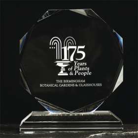 Medium Crystal Octagon Awards