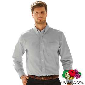 Fruit of the Loom Mens Long Sleeve Oxford Shirts