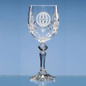 Flamenco Lead Crystal Panel Goblet