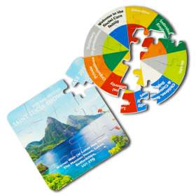 Gnalvic 16 Piece Puzzle Coasters