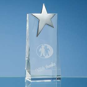 Optical Crystal Rectangle Star Awards