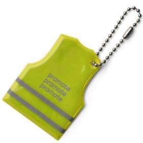 Vest Shaped Reflective Key Ring