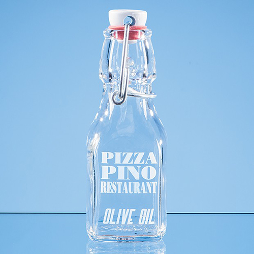 125ml Mini Swing Top Glass Bottles Personalised Glass Bottles Promotional Glassware