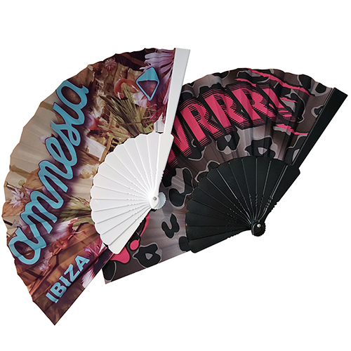 Full Colour Fabric Folding Fans Personalised Pocket Fans