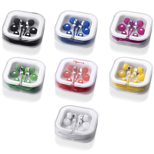 Promotional Coloured Earphones Printed Headphones Fast Lead Times