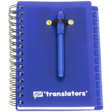 Spiral Bound Ruler Notebook with Ballpen | Printed Notepads ...